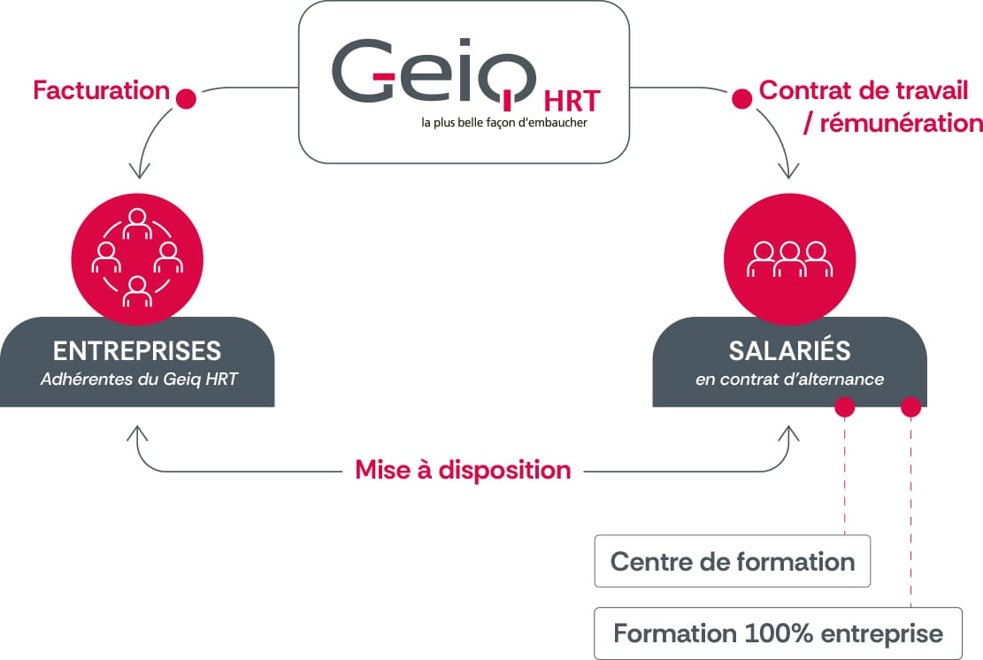 Schéma de fonctionnement du GEIQ HRT